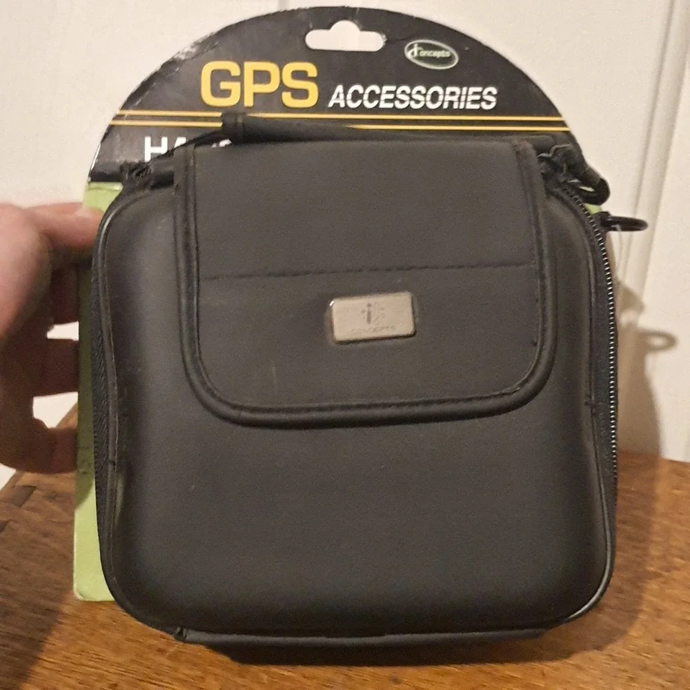 Vintage HANDHELD COMPASS GPS Camera Phone Belt Accessories Hard Case Bag